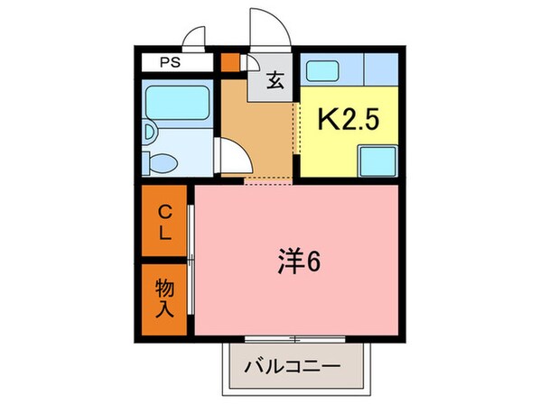 アメニティ東園田の物件間取画像